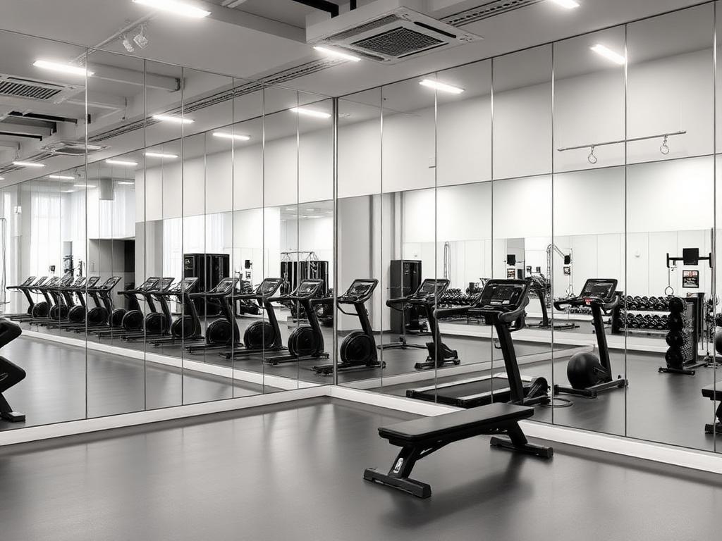 Gym & Studio Mirrors — custom mirror installation by AJ Glass LLC in Milwaukee, WI